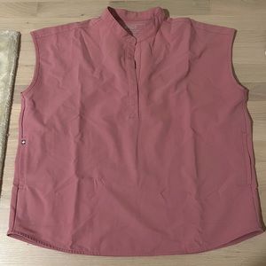 Figs Chalk pink rafaela top